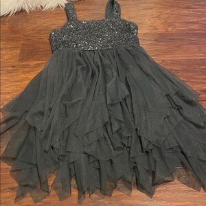 Cat & Jack Gray Sequin Dress